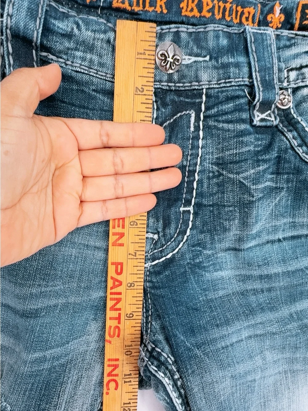 Rock Revival Pruitt Men's Slim Straight Jeans Size 36